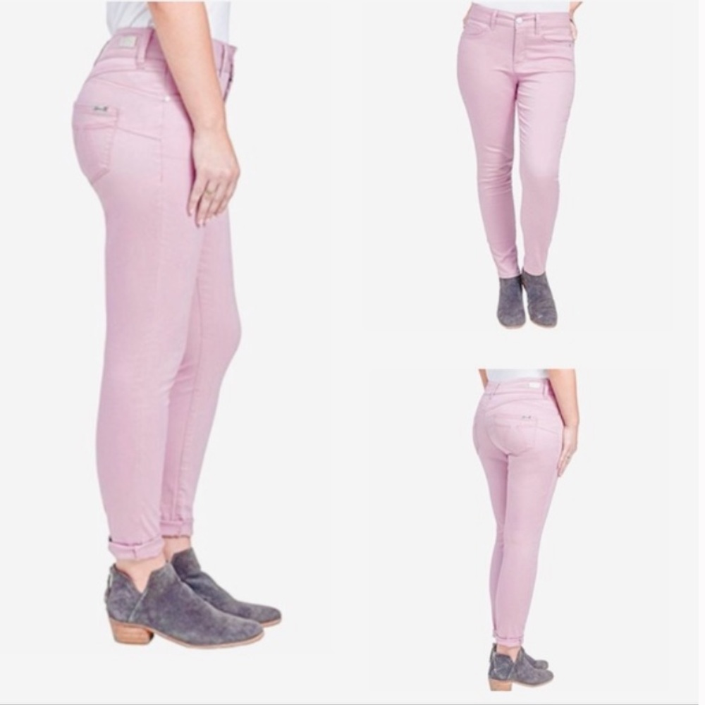 Seven7 Womens High Rise Skinny Jeans, Mauve Shadow Size 4
